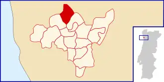 Kaart van São Pedro de Avioso