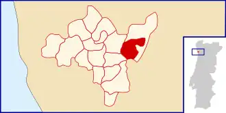 Kaart van São Pedro Fins