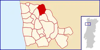 Kaart van Oliveira do Douro