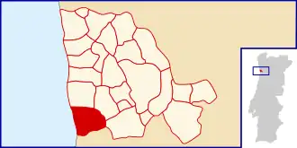 Kaart van São Félix da Marinha