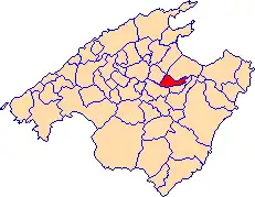 Kaart van Maria de la Salut