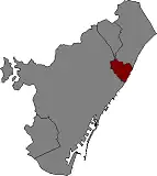 Kaart van Sant Adrià de Besòs