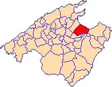 Kaart van Santa Margalida