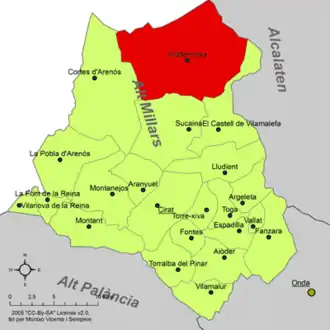 Kaart van Villahermosa del Río