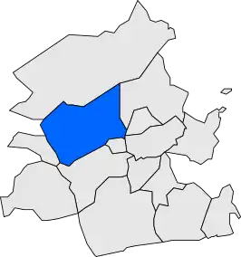 Kaart van La Bisbal del Penedès