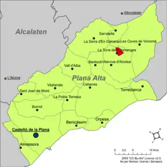 Kaart van La Torre d'en Doménec