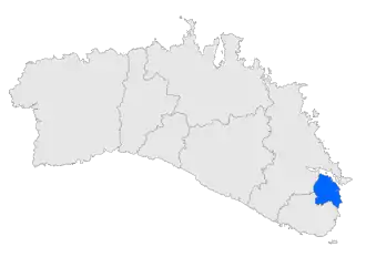 Kaart van Es Castell