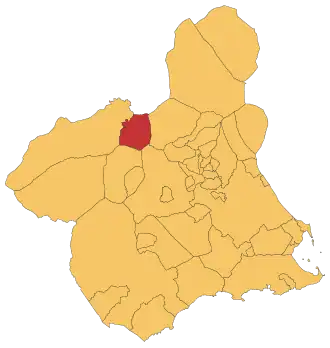 Kaart van Calasparra