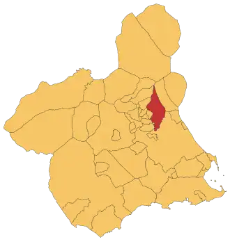 Kaart van Molina de Segura