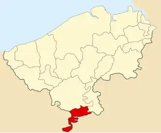 Kaart van Baljuwschap Douai