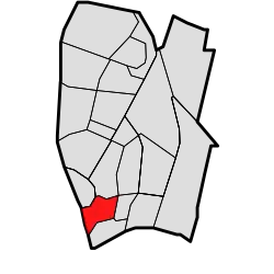 Locatie van Hoog-Zandveld binnen Nieuwegein