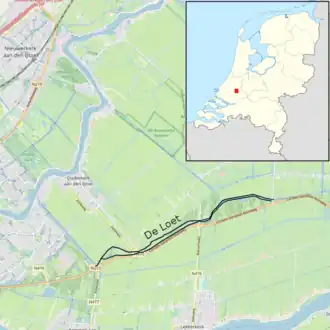 Locatie van de Loet