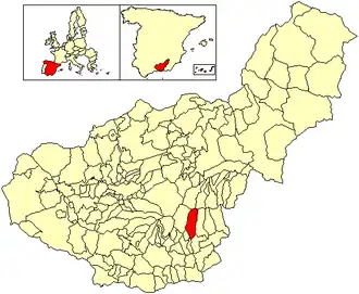 Kaart van Bérchules