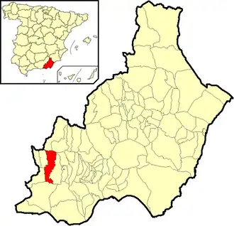 Kaart van Laujar de Andarax