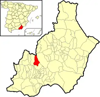 Kaart van Nacimiento