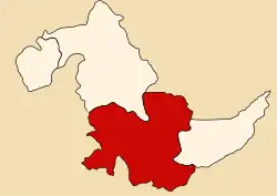 Locatie binnen de regio