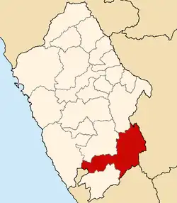 Locatie binnen de regio