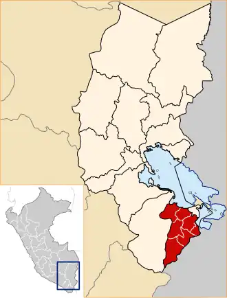 Locatie binnen de regio