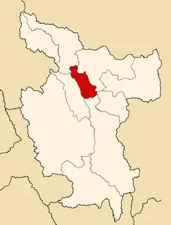 Locatie binnen de regio