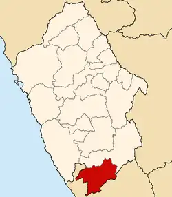 Locatie binnen de regio