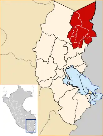 Locatie binnen de regio