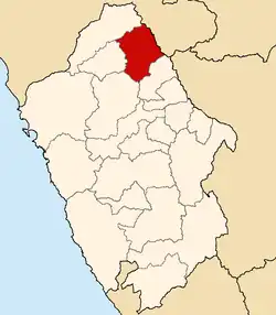 Locatie binnen de regio