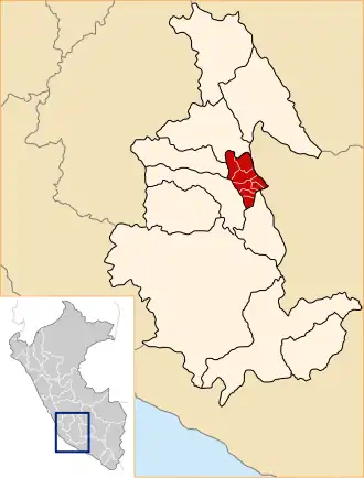 Locatie binnen de regio