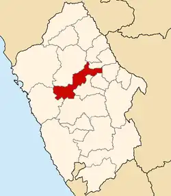 Locatie binnen de regio