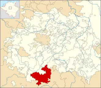 Locatie van het Hertogdom Saksen-Coburg in 1680