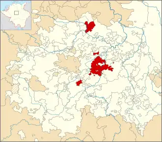 Locatie van Saksen-Jena in 1680