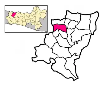 Adiwerna in het regentschap Tegal in de Indonesische provincie Midden-Java