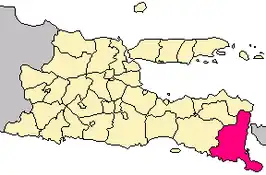 Kaart van Banyuwangi