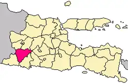 Het regentschap Ponorogo de Indonesische provincie Oost-Java