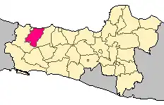 Het regentschap Tegal in de Indonesische provincie Midden-Java
