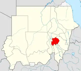 Kaart van Al-Jazirah