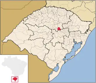 Kaart van Barros Cassal