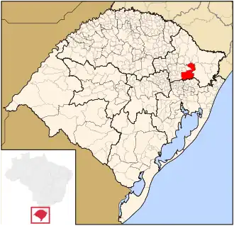 Kaart van Caxias do Sul