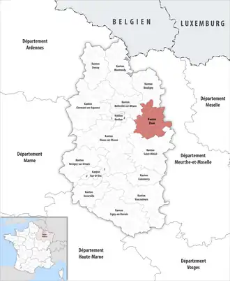 Locatie van het kanton