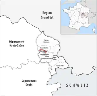 Locatie van het kanton