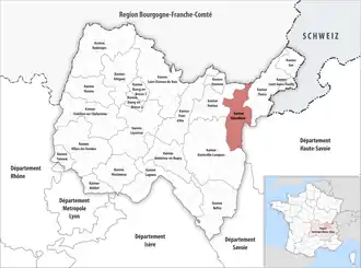 Locatie van het kanton