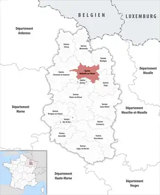 Locatie van het kanton