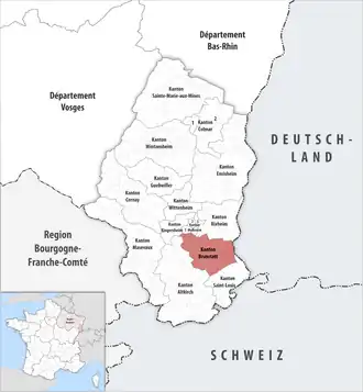 Locatie van het kanton