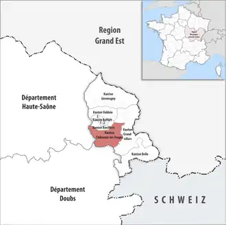 Locatie van het kanton