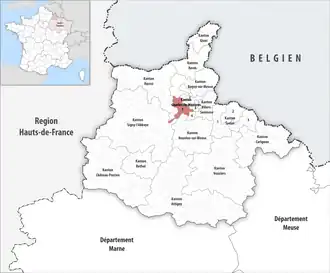 Locatie van het kanton