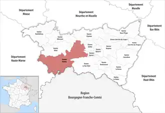 Locatie van het kanton