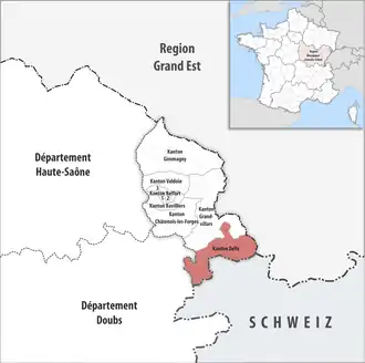 Locatie van het kanton