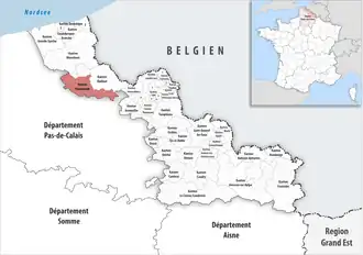 Locatie van het kanton