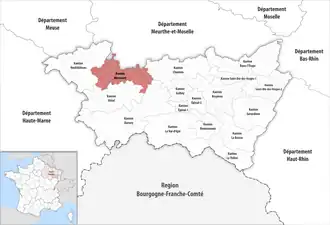 Locatie van het kanton