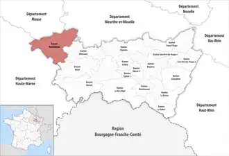 Locatie van het kanton