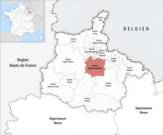 Locatie van het kanton